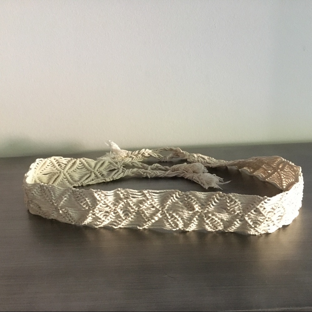 Boho Macrame Tie Belt